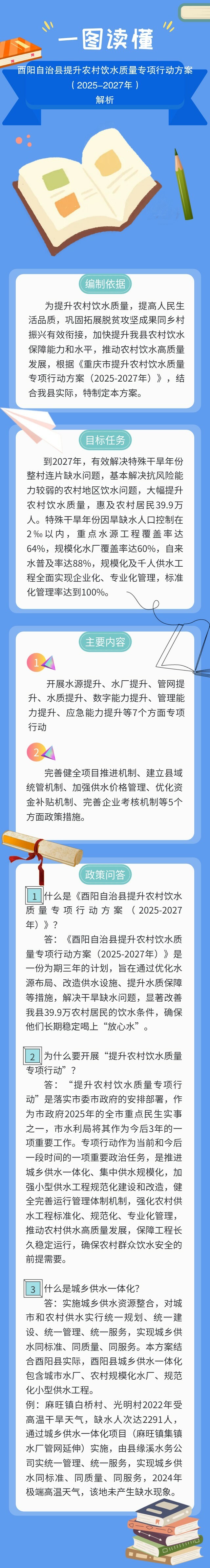 《酉阳自治县提升农村饮水质量专项行动方案(2025-2027年)》的图解.jpg